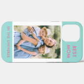 Beste moeder in het universum aangepaste foto | Mi Case-Mate iPhone Case (Achterkant (horizontaal))