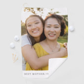 Beste moeder-in-law foto gepersonaliseerd golfhanddoek (Insitu)