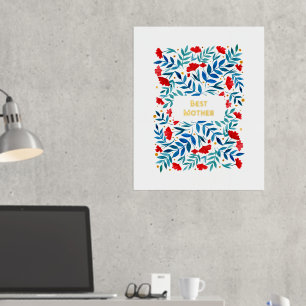 Beste moeder Magische Garden Moederdag Folie Afdrukken