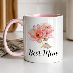 Beste Moeder Moederdag Cadeau - Boho Roos Mok