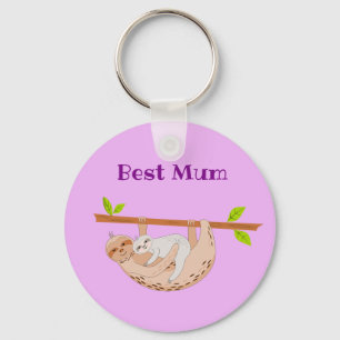 Beste moeder, Moederdag, sleuf en Baby Sleutelhanger
