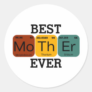 Beste moeder ooit - 100% pure chemie ronde sticker