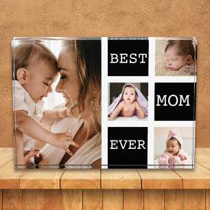 Beste Moeder Ooit 4 Foto Collage Zwart en Wit