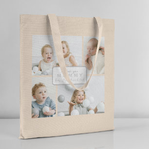 Beste Moeder Ooit 5 Foto Collage Persoonlijk Tote Bag