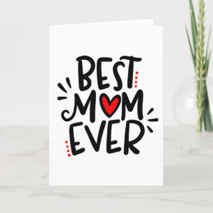 Beste moeder ooit, 5x7 bedankkaart