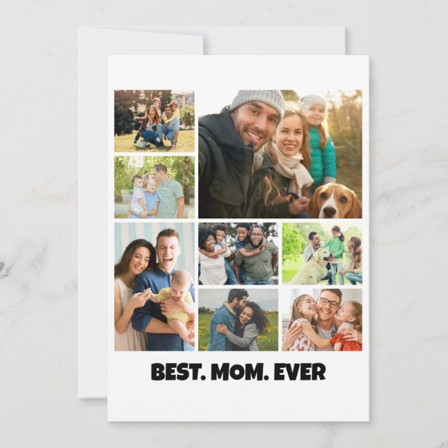 Beste Moeder Ooit – 8 Foto Collage Frame Sjabloon (Voorkant)