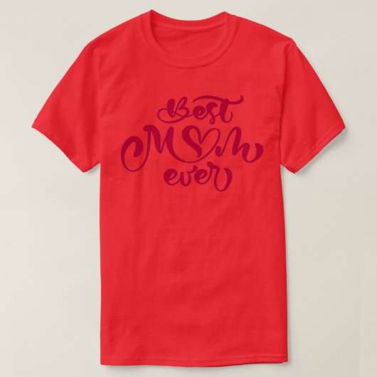 beste moeder ooit 8 t-shirt (Design voorkant)