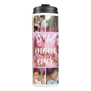 Beste Moeder Ooit 9 Foto Collage Gepersonaliseerd Thermosbeker