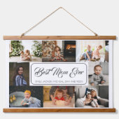Beste moeder ooit aangepaste 8 foto collage hangend wandkleed (Voorkant)