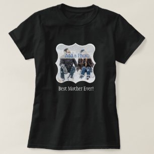 Beste moeder ooit! Aangepaste familiefoto T-shirt