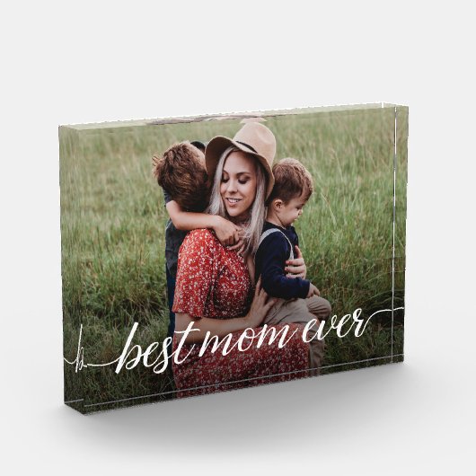 Beste moeder ooit aangepaste foto Moederdag (Links)