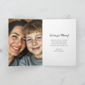 Beste moeder ooit | Aangepaste foto Moederdag  Kaart (Binnen)