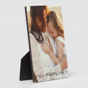 Beste Moeder Ooit Aangepaste Frameloze Easel-achte Fotoplaat