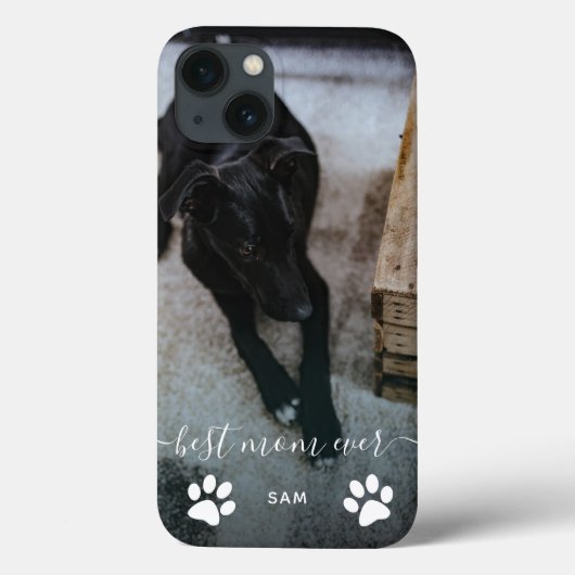 Beste Moeder Ooit Aangepaste Hond Foto Case-Mate iPhone Case (Achterkant)