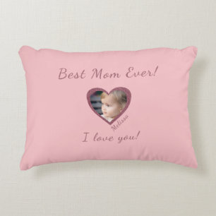 Beste moeder ooit aangepaste Kinder fotosjabloon Accent Kussen