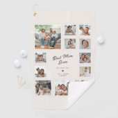 Beste Moeder Ooit Aangepaste Multi Foto Collage El Golfhanddoek (Insitu)