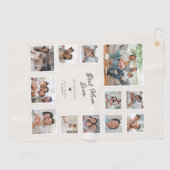 Beste Moeder Ooit Aangepaste Multi Foto Collage El Golfhanddoek (Horizontaal)
