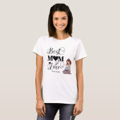 Beste Moeder Ooit Aangepaste Naam | Schattige Moed T-shirt (Voorkant volledig)