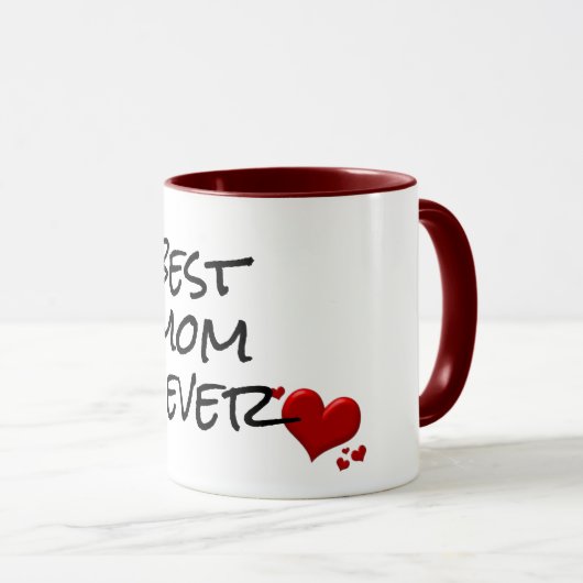 Beste moeder ooit blij moederdag mok cadeau idee (Voorkant rechts)