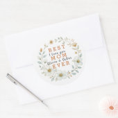 Beste moeder ooit Bloemen Sticker | Moederdag Gift (Envelop)