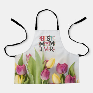 Beste Moeder Ooit Bloemendesign Schort