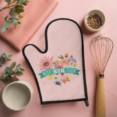 Beste moeder ooit | Blooming Wildbloemen Hart Foto Ovenwant & Pannenlap Set