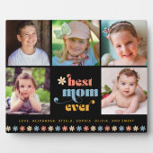 Beste moeder ooit Boho Retro 5 foto's Fotoplaat (Voorkant)