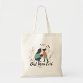 Beste moeder ooit botanisch script Moederdag Tote Bag (Voorkant)