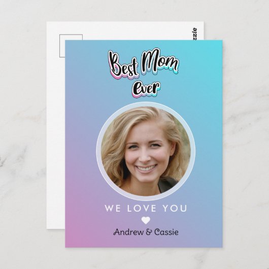 Beste moeder ooit briefkaart (Voorkant / Achterkant)