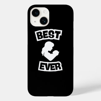 Beste Moeder Ooit Cadeau – Roze Moeder & Baby Silh Case-Mate iPhone 14 Hoesje