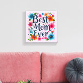 Beste moeder ooit canvas afdruk (Insitu (Woonkamer))