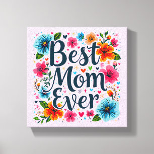 Beste moeder ooit canvas afdruk