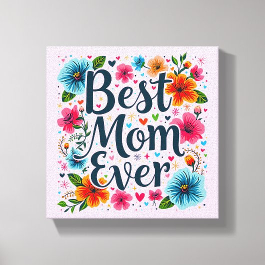 Beste moeder ooit canvas afdruk (Voorkant)