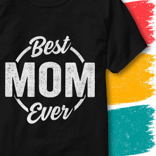 Beste Moeder Ooit Citaat Retro Vintage Stijl Grapp T-shirt