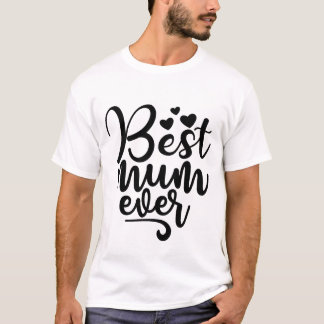 Beste moeder ooit Cute Hearts Moederdag T-shirt