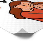 Beste moeder ooit decoratief Poster voor mama (Hoek)