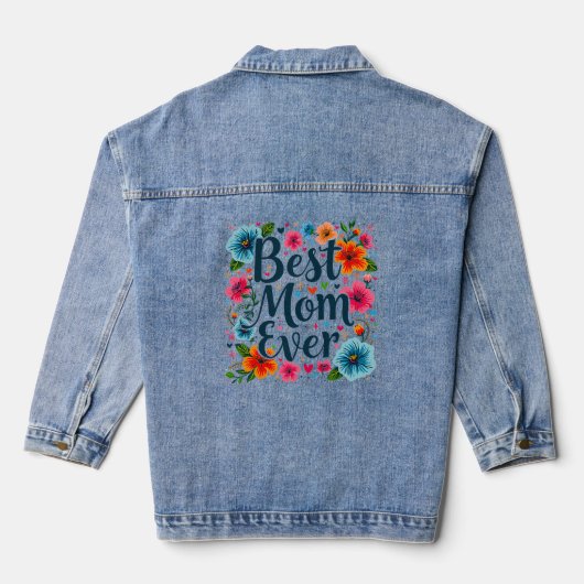 Beste moeder ooit denim jacket (Achterkant)