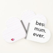 beste moeder ooit donker notitieboek (Binnen)