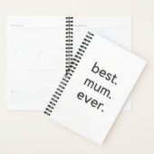 beste moeder ooit donker planner (Display)