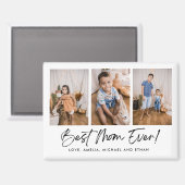 Beste moeder ooit drie foto magneten (Voorkant / Achterkant)