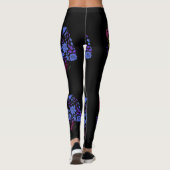 beste moeder ooit dubbelliefde zwart leggings (Achterkant)