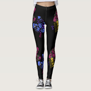 beste moeder ooit dubbelliefde zwart leggings