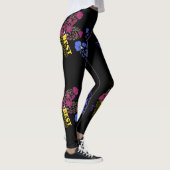 beste moeder ooit dubbelliefde zwart leggings (Rechts)