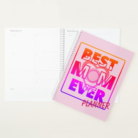 Beste moeder ooit-duotone planner (Display)
