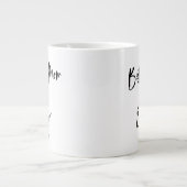 Beste moeder ooit | Eenvoudig Casual script en har Extra Grote Beker (Voorkant)