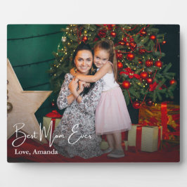 Beste moeder ooit eenvoudige aangepaste foto fotoplaat