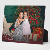 Beste moeder ooit eenvoudige aangepaste foto fotoplaat (Zijkant)