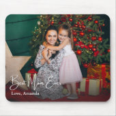 Beste moeder ooit eenvoudige aangepaste foto muismat (Voorkant)