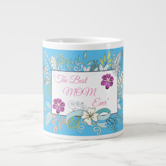 'Beste moeder ooit' elegant bloemencadeau Giant Co Extra Grote Beker