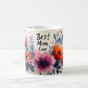 Beste Moeder Ooit Elegante Waterverf Moederdag Cad Koffiemok
